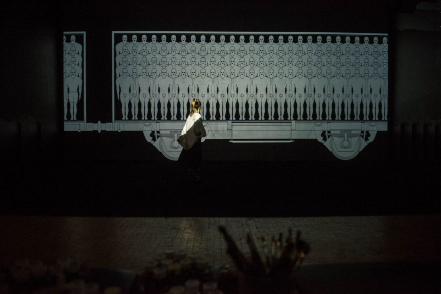 The Locomotive IDEOLO, Animacja 4x7m. Centrum Rzeźby Polskiej, Orońsko, 2019