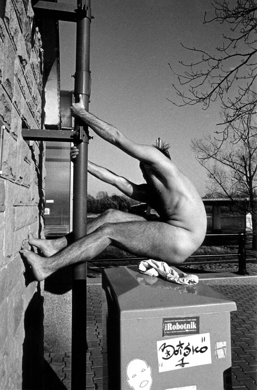 E.Łuczak, Robotnik, fotografia analogowa, 2004