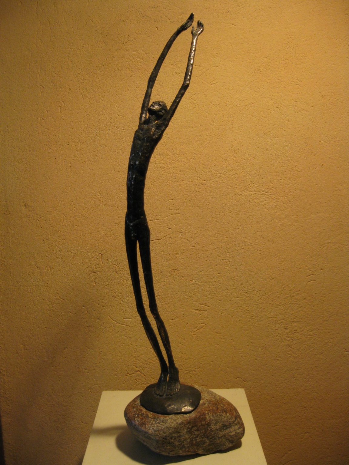 A.Łopiński, Z CYKLU DROGA MLECZNA, ROZMIAR: 70 CM, MATERIAŁ: BRĄZ/KAMIEŃ