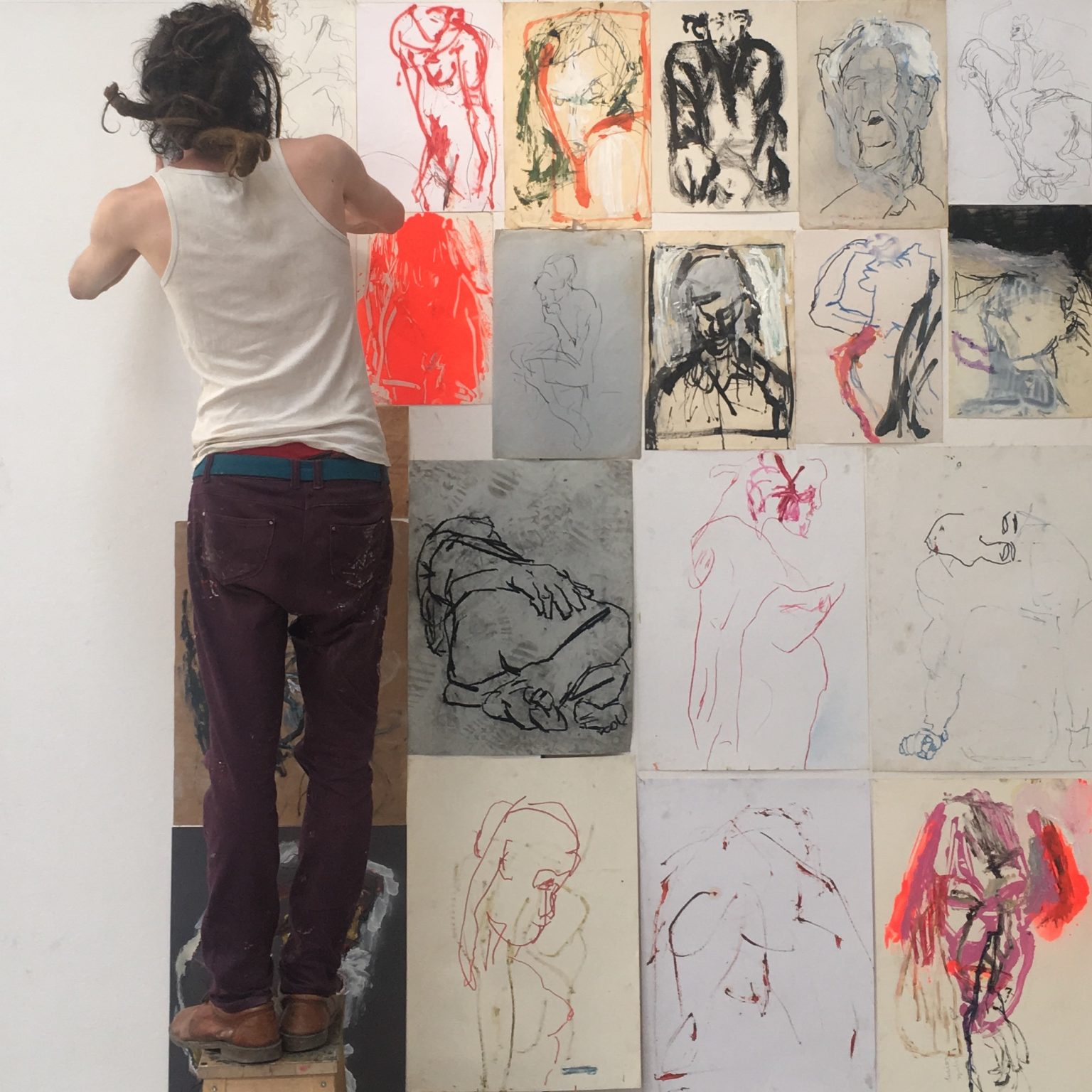 Rysunki i szkice, Pracownia Rysunku Interdyscyplinarnego, rys Łukasz Zbroja 2018