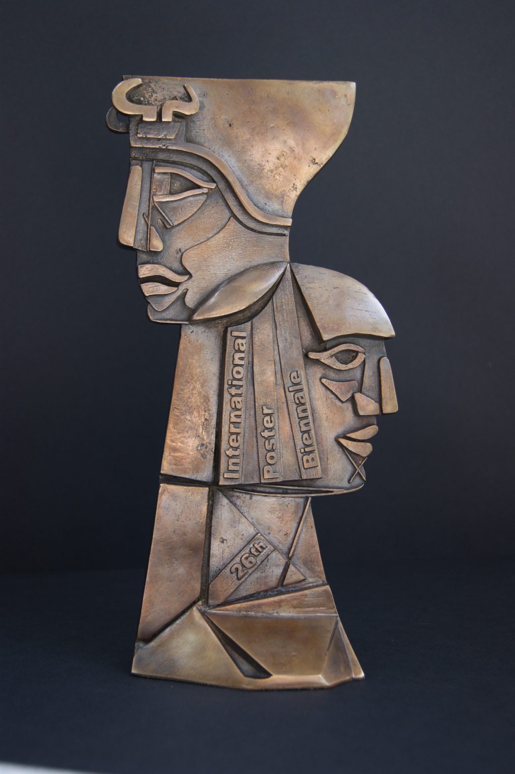 A.Mazurkiewicz,Statuetka Biennale Plakatu,mała forma rzeźb,2018