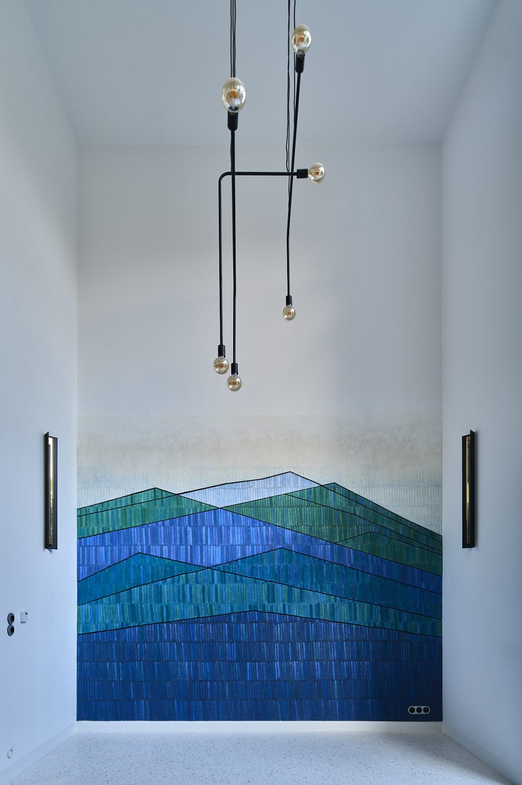 Marcin Bogusławski, sgraffito łączone z techniką krzemianową , 321 x 381cm, ul. Berenta, Warszawa