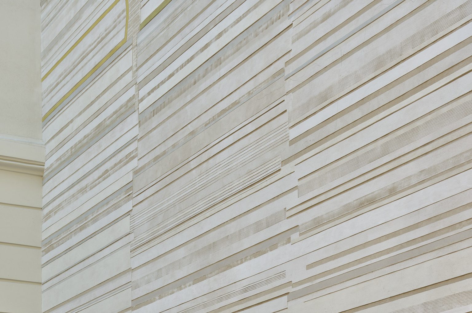 Marcin Bogusławski - sgraffito łączone z freskiem - 14m x 10m, Biblioteka Główna Województwa Mazowieckiego, Warszawa, ul. Koszykowa 26/28