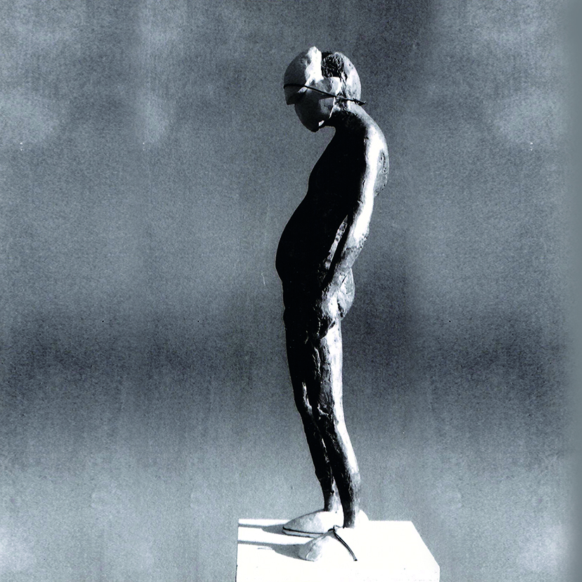 G.Witek, FIGURY Z CYKLU „DIALOG”, ołów, gips, wys. figury około 50 cm, od roku 2003 cykl w procesie powstawania