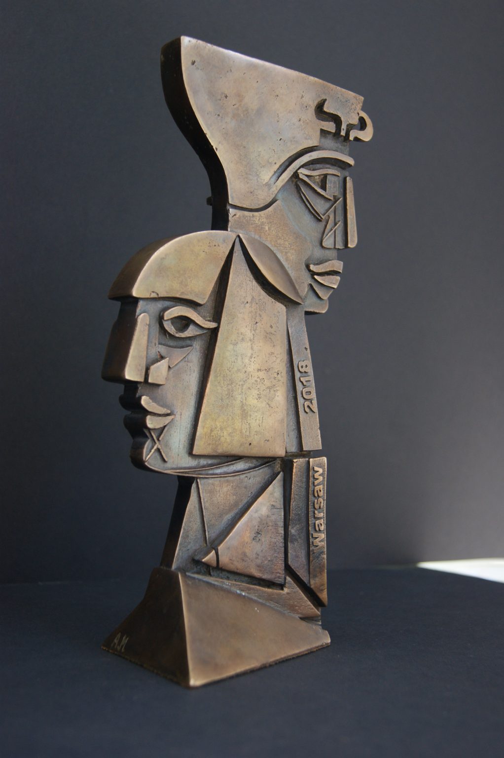 A.Mazurkiewicz,Statuetka Biennale Plakatu,mała forma rzeźb,2018