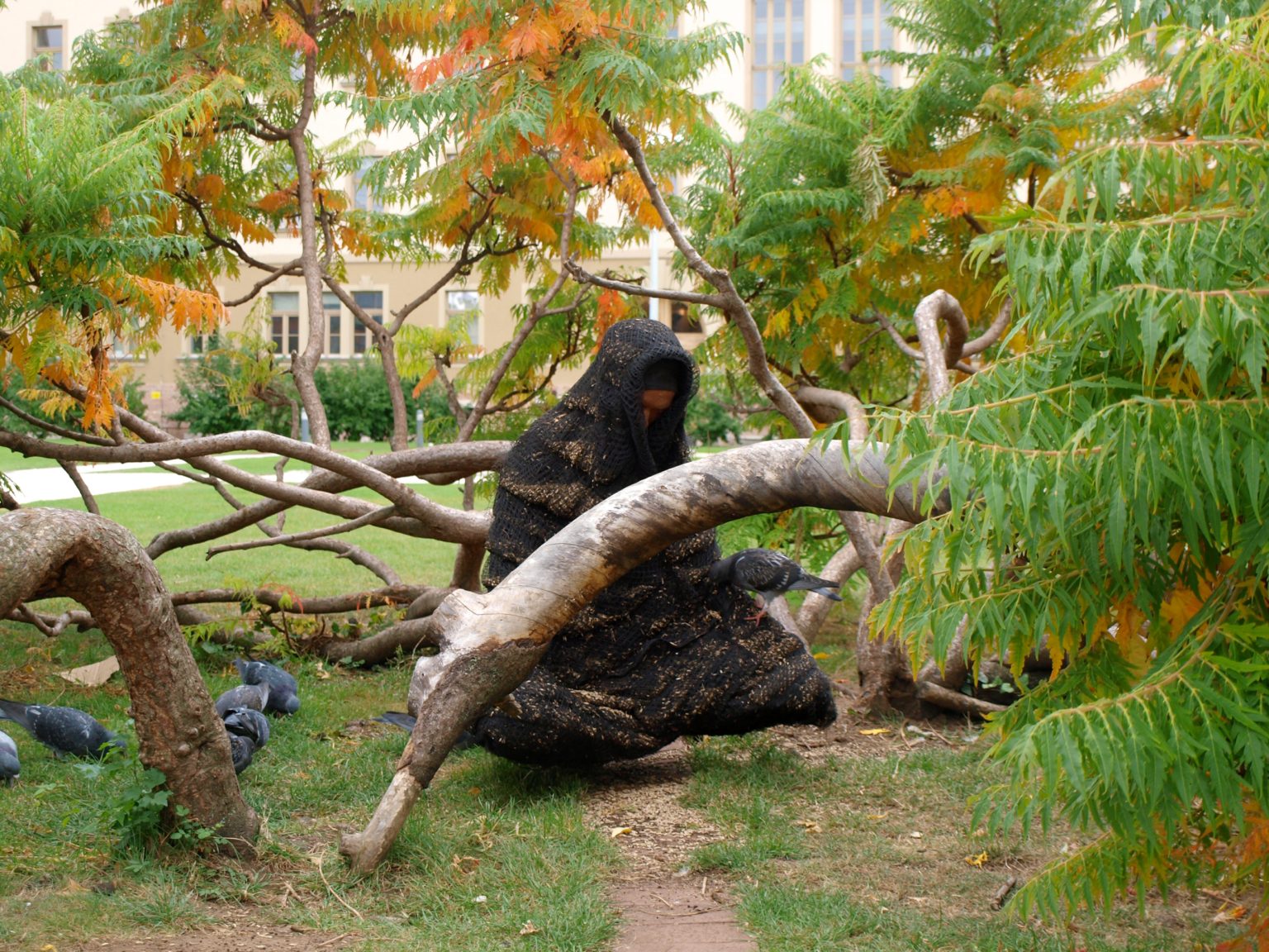 A.Siekierska, Buddapest, żywa rzeźba, 2016