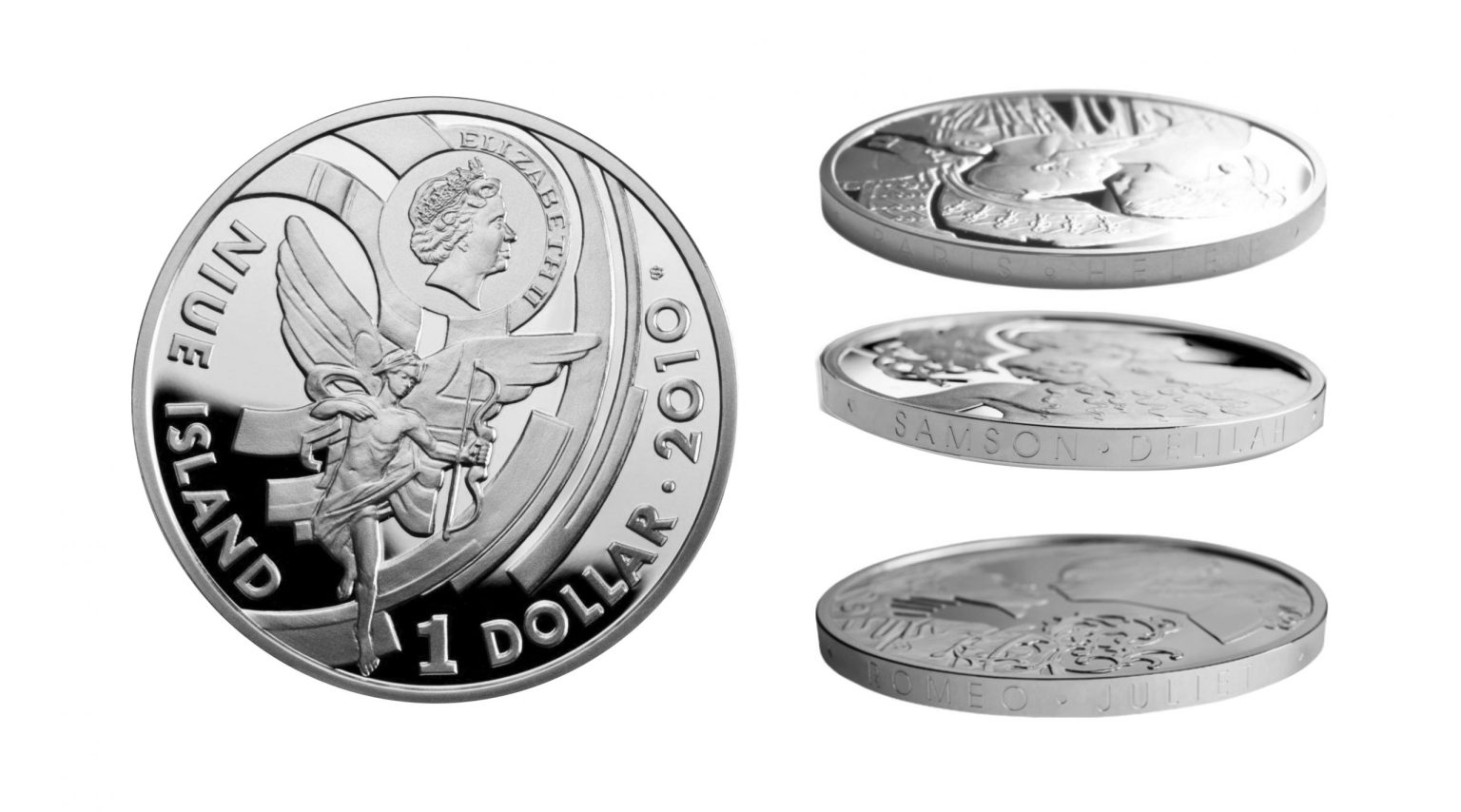 Hanna Jelonek, monety z cyklu Wielkie Historie Miêosne, emitent Niue Island, 2010