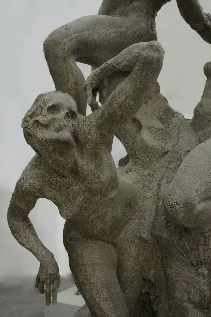 A.Kozak, drabina Dantego, żywica, 2016