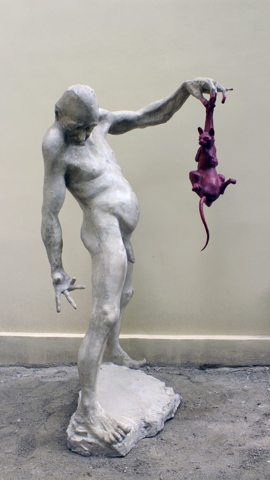 A.Kozak, Jasio ma kota, żywica, 2015