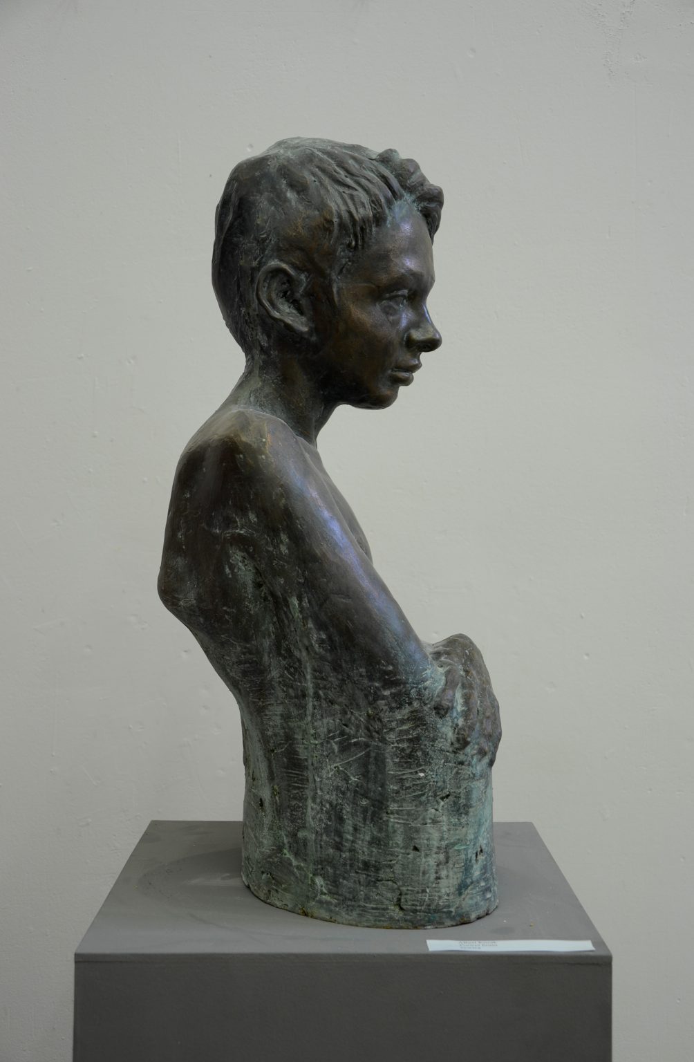 A.Kozak, Portret brata, żywica, 2017