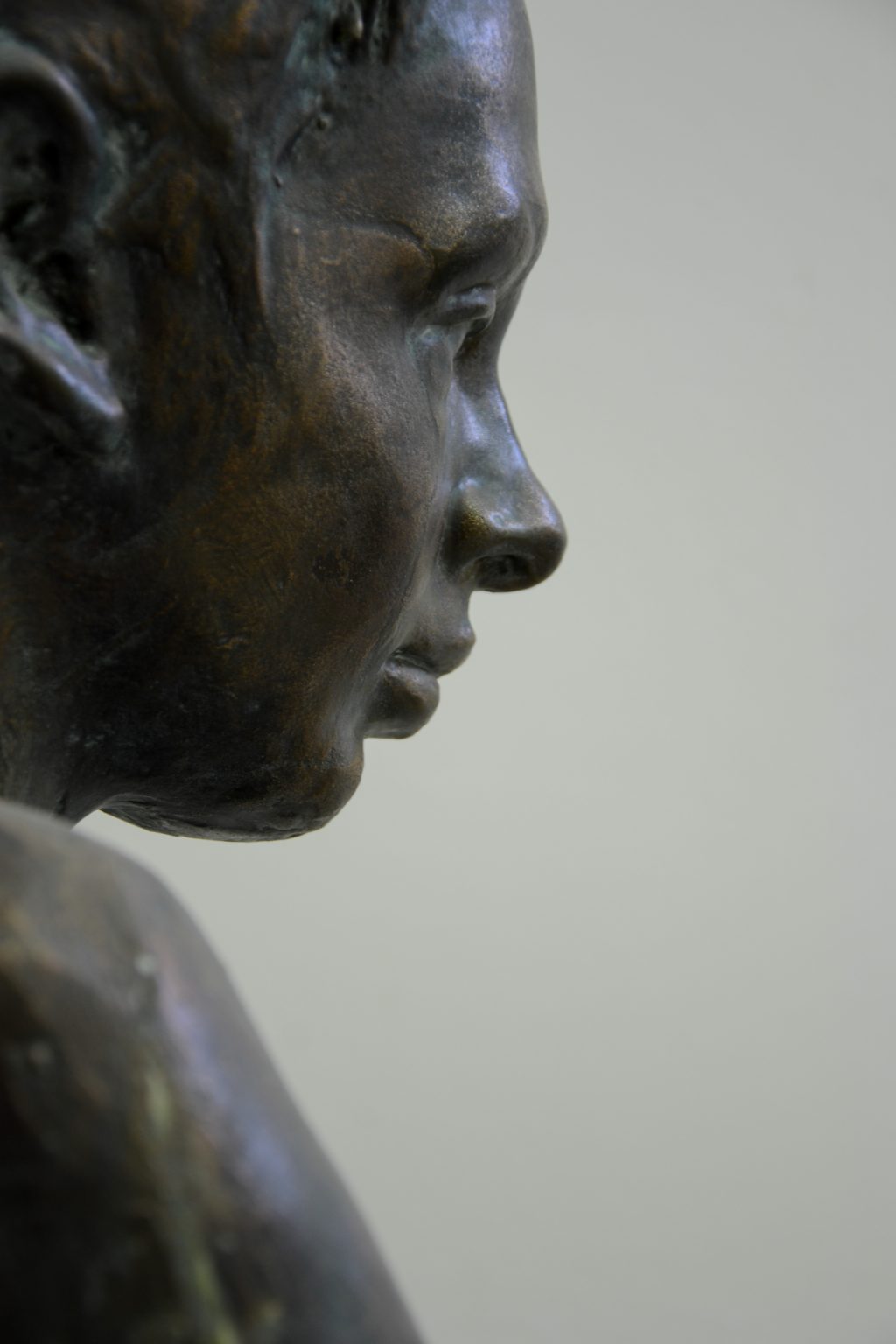 A.Kozak, Portret brata, żywica, 2017