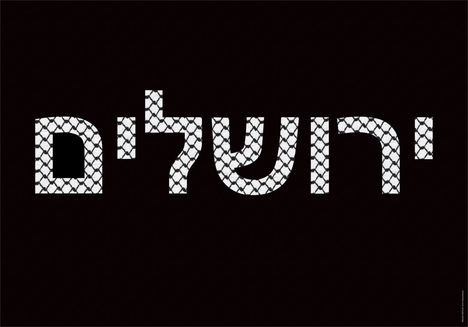 P. Mysera, OBSZAR WSPÓLNY, plakat, 2018