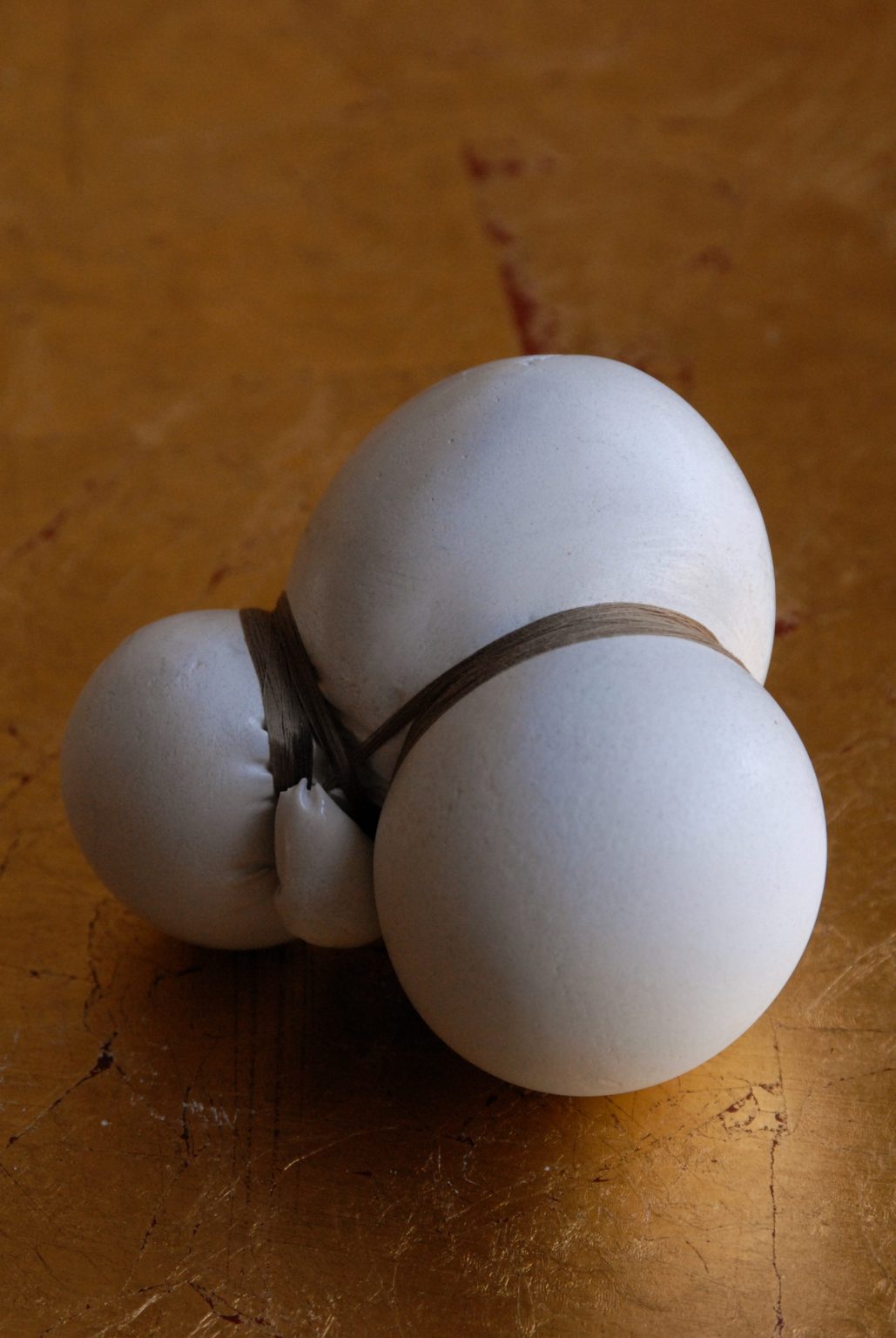 A.Kozak, Studium napięcia, gips, nitka, 2018