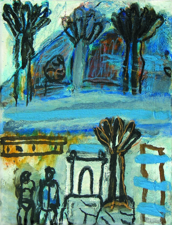 Pejzaż z palmami, 1997 r.