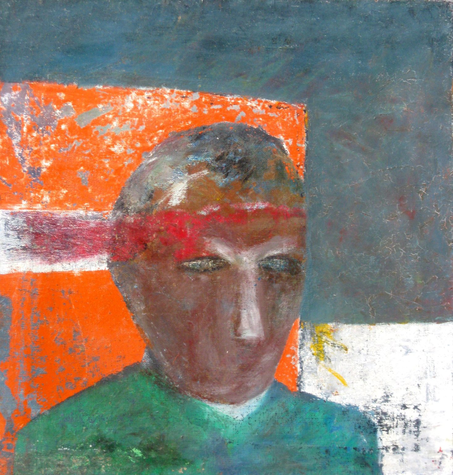 A.Łopiński, Z CYKLU OBRAZY POLITYCZNE, ROZMIAR: 65X65 CM, MATERIAŁ: OLEJ/PŁÓTNO