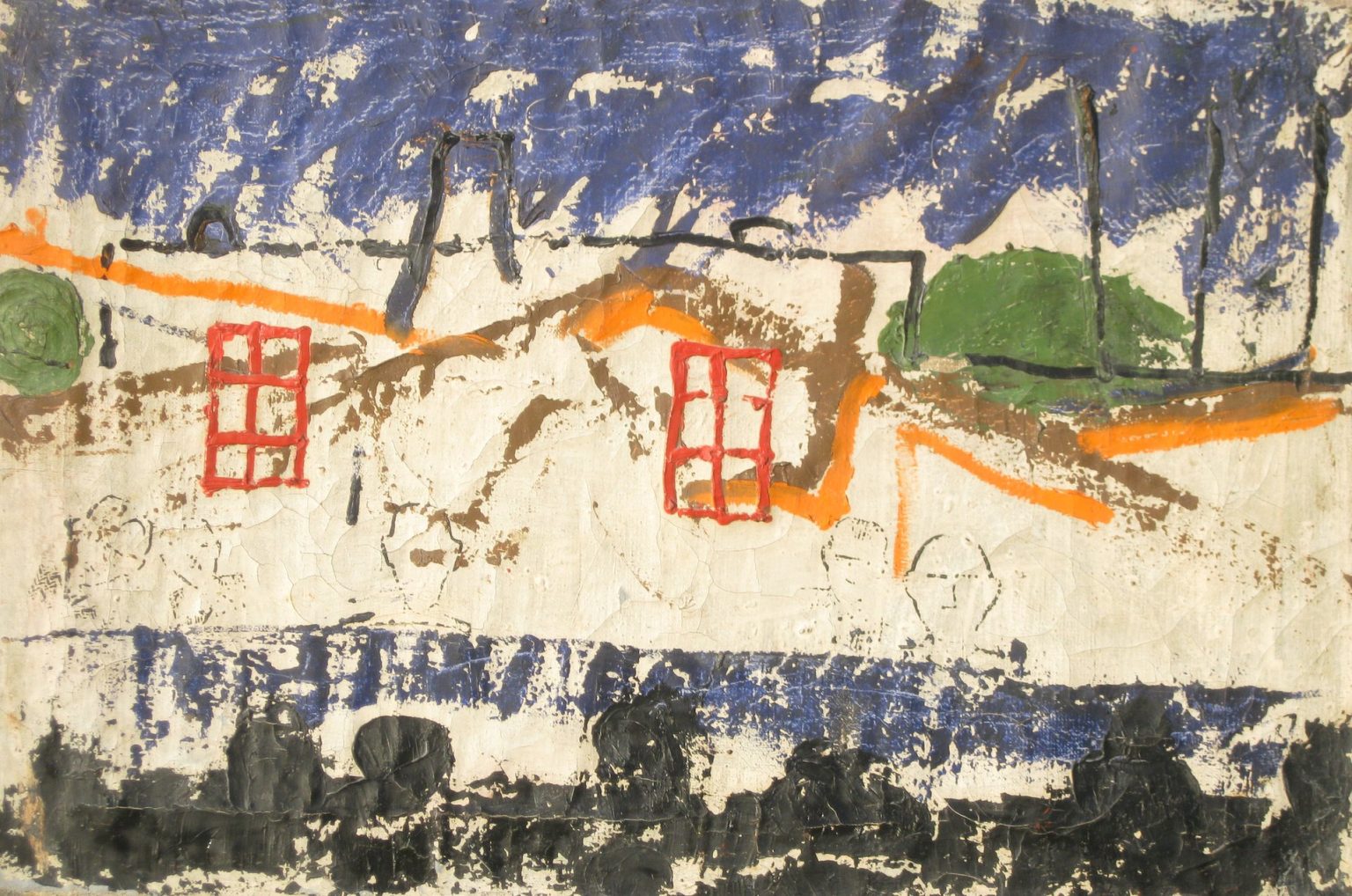 A.Łopiński, Z CYKLU OBRAZY POLITYCZNE, ROZMIAR: 70X45 CM, MATERIAŁ: OLEJ/PŁÓTNO