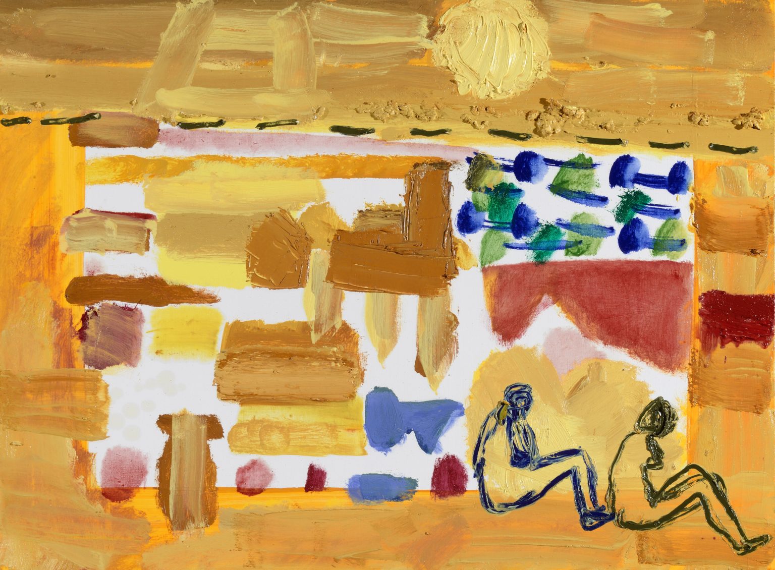 Antibes, plaża, 2015, olej,pł, 73x100