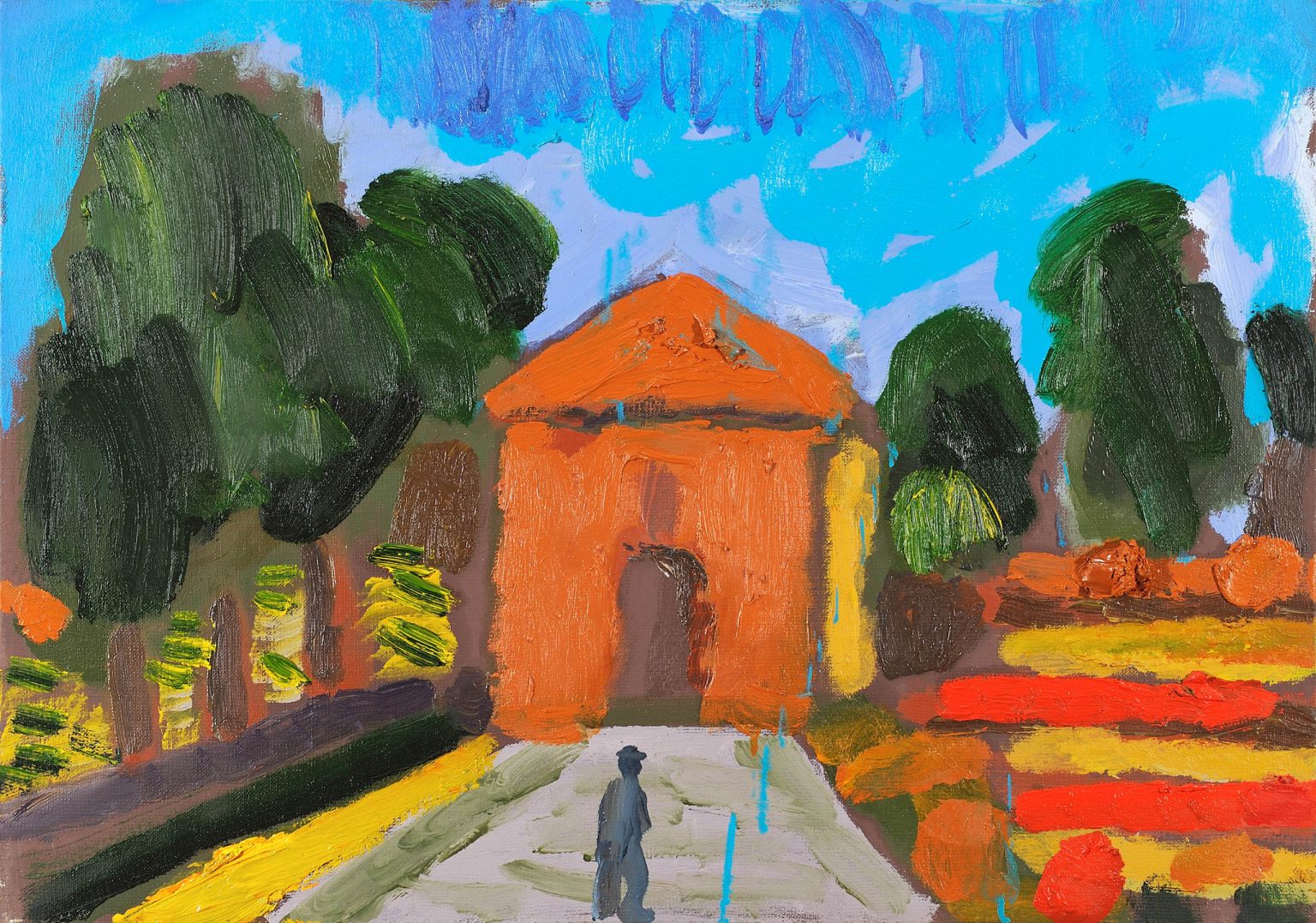 M Woszczyński, Okopy Św Trójcy, 2010, olej,pł, 55x68