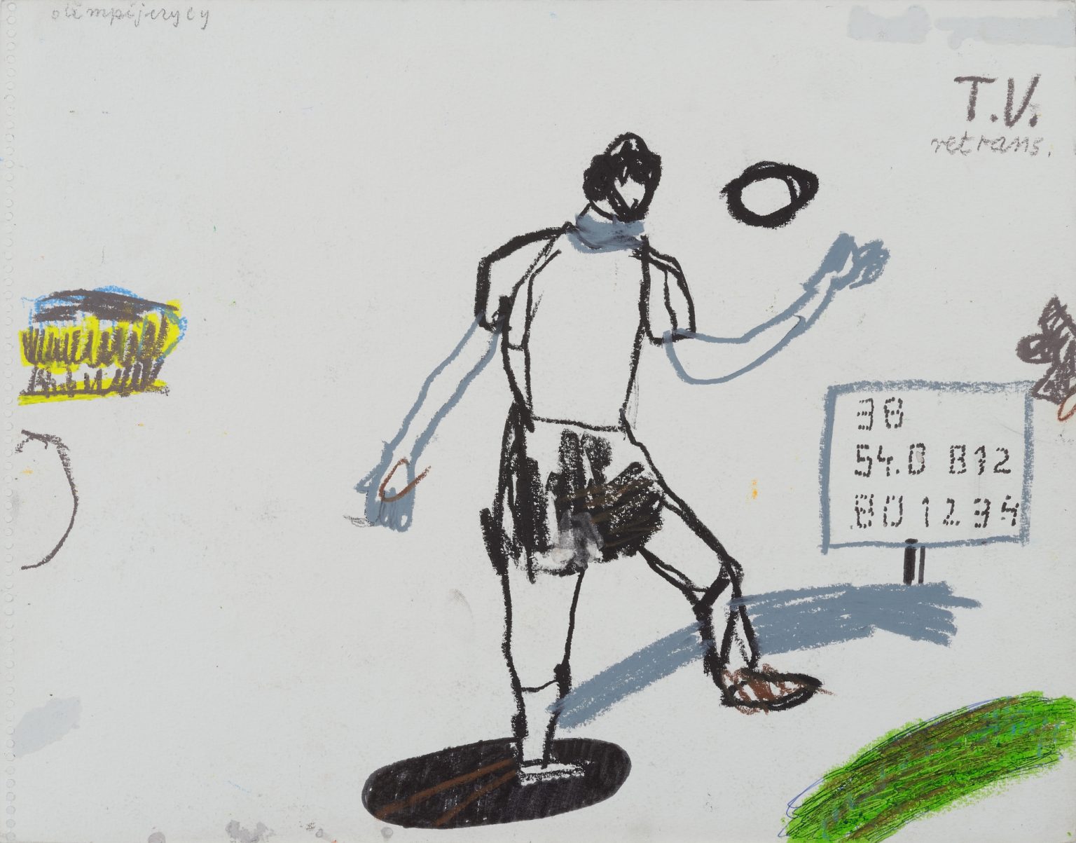 Olimpijczyk, rysunek, 1993