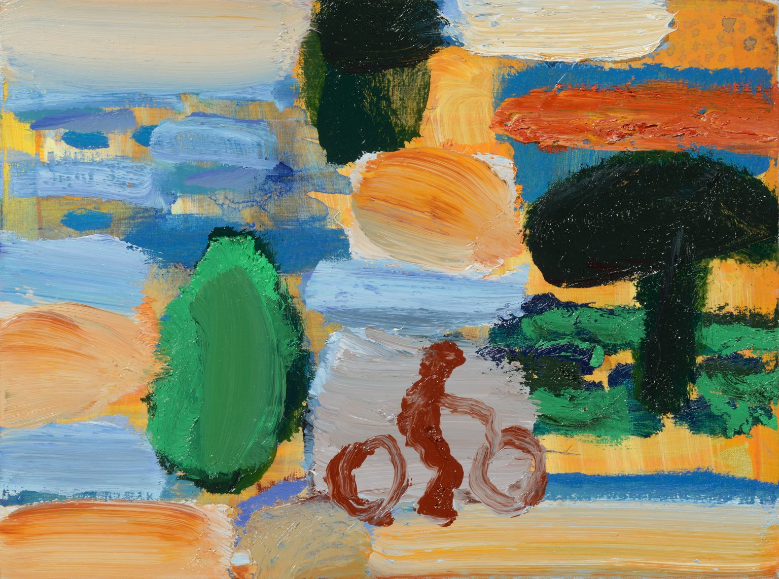 Pejzaż południowy, 2013, akryl,olej,pł, 30x40