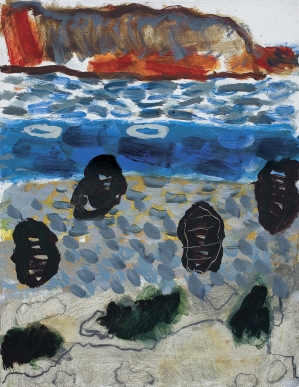 Pejzaż z Cassis, olej na płótnie, 1997 rok