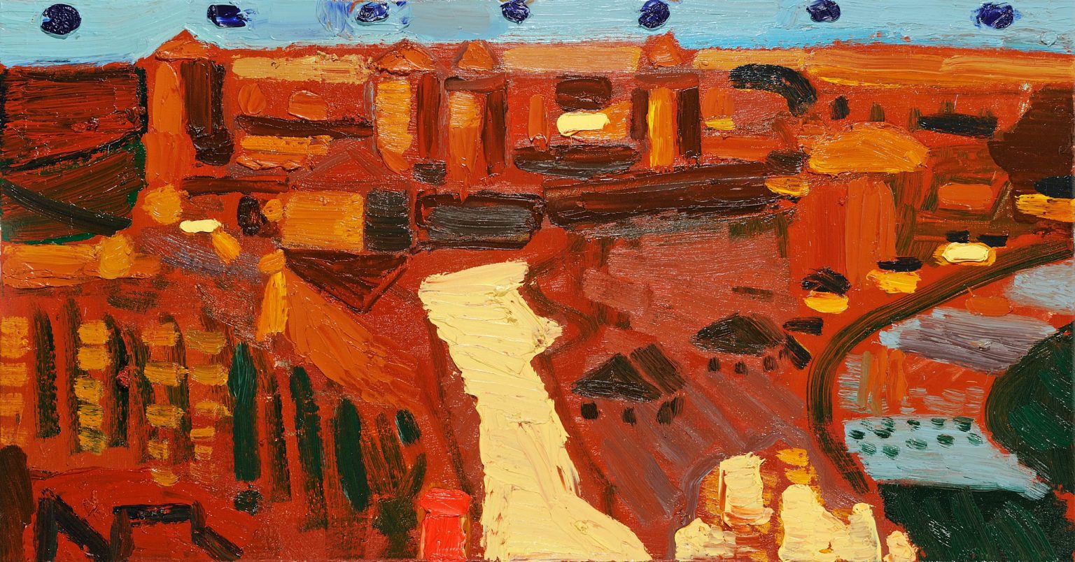 Twierdza w Kamieńcu Podolskim, 2013, olej,pł, 53x110